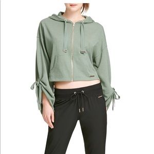 Donna Karan Jackets & Coats - Donna Karen Zip Jacket with Hoodie Size M Donna Karan Jackets & Coats - Donna Karen Zip Jacket with Hoodie Size M